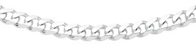 Sterling-Silver-45cm-Solid-Bevelled-Curb-Chain on sale