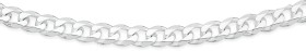 Sterling-Silver-20cm-Bevelled-Curb-Bracelet on sale
