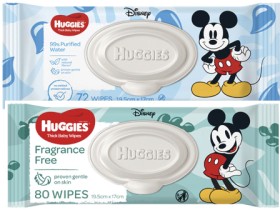 Huggies-Baby-Wipes-Coconut-Oil-or-Fragrance-Free-80-Pack-or-Water-Wipes-72-Pack on sale