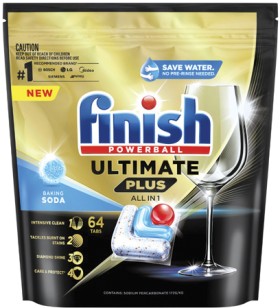 Finish-Ultimate-Plus-All-In-1-Dishwashing-Tablets-64-Pack on sale