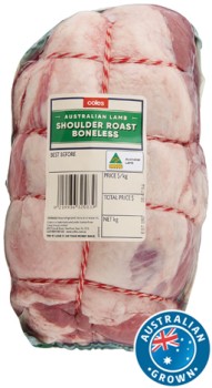 Coles-Australian-Lamb-Boneless-Shoulder-Roast on sale