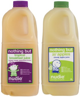 Nudie-Nothing-But-Breakfast-or-Apple-Juice-2-Litre on sale