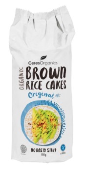 NEW-Ceres-Organic-Brown-Rice-Cakes-110g on sale