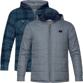 NEW-ONeill-Mens-Glacier-Hooded-Reversible-Jacket on sale