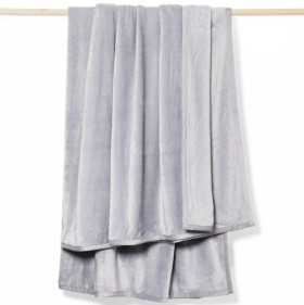 Heritage-Faux-Mink-Blanket-in-Grey on sale