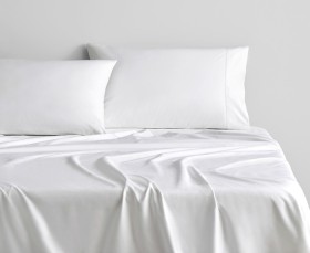 Sheridan-1000TC-Hotel-Luxury-Sheet-Set-30-50cm-Depth-in-Snow on sale
