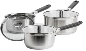 KitchenAid-3pc-Classic-Stainless-Steel-Saucepan-Set on sale