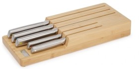 Joseph-Joseph-5pc-Elevate-Steel-Knives-Bamboo-Set on sale
