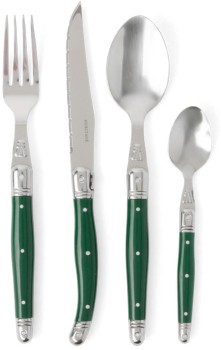 Heritage-24pc-Laguiole-Cutlery-Set-in-Green on sale