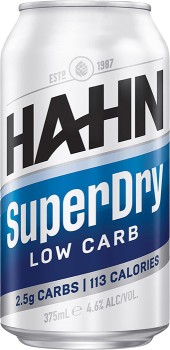 Hahn-Super-Dry-Cans-375mL on sale