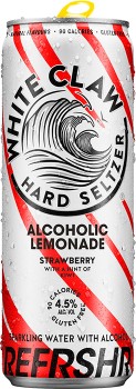 White-Claw-Refrshr-Alcoholic-Lemonade-Strawberry-Cans-330mL on sale