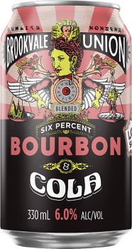 Brookvale-Union-Bourbon-Cola-330ml-Can on sale