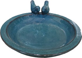 Glazed-Ceramic-Table-Top-Birdbath-32x11cm on sale