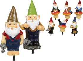 Garden-Stake-Gnome-8-Assorted-12cm on sale