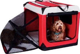 X-Large-Travel-Dog-Kennel-with-Fold-Down-Run-91x63x63cm on sale