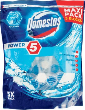 Domestos-Power-Toilet-Cleaner-5-Pack on sale