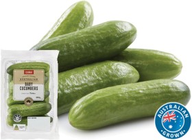 Coles-Australian-Baby-Cucumbers-250g-Pack on sale