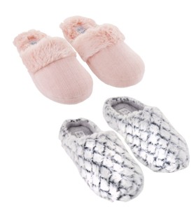 Mix-Womens-Slip-On-or-Faux-Fur-Slippers on sale
