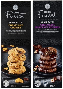 Coles-Finest-Cookies-120g on sale
