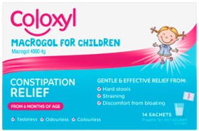 NEW-Coloxyl-Macrogol-For-Children-Powder-14-Sachets on sale