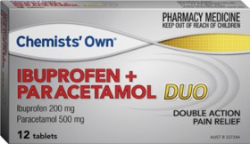 Chemists-Own-Ibuprofen-Paracetamol-Duo-12-Tablets on sale
