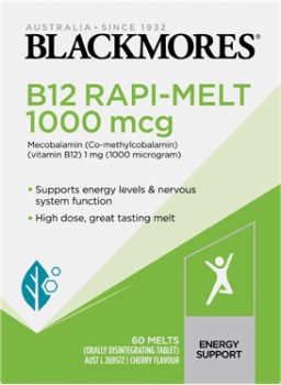 Blackmores-B12-Rapi-Melt-1000mcg-60-Melts on sale