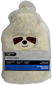 Pharmacy-Care-Hot-Water-Bottle-with-Cover-Sloth-700mL on sale