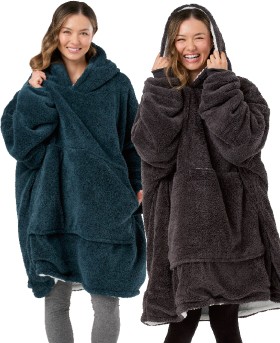 KOO-Teddy-Adult-Hooded-Blankets on sale