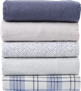 Logan-Mason-Plain-Printed-Cotton-Flannelette-Sheet-Sets on sale