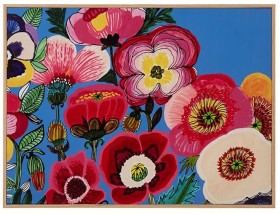30-off-NEW-Kirsten-Katz-Pansie-Poppies-Canvas on sale