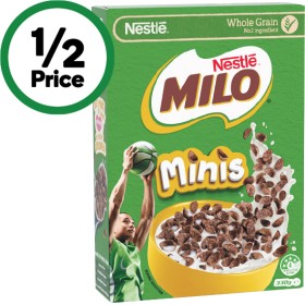 Milo-Minis-Cereal-330g on sale
