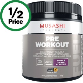 Musashi-Pre-Workout-Powder-225g on sale