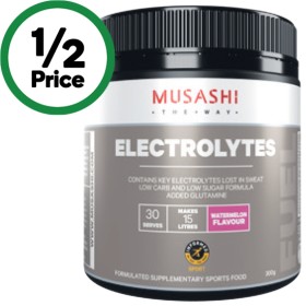 Musashi-Electrolytes-300g on sale