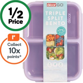 Decor-Go-Triple-Split-Bento-Box-Assorted-Each on sale