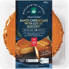 Woolworths-Baked-Cheesecake-with-Lotus-Biscoff-900g on sale