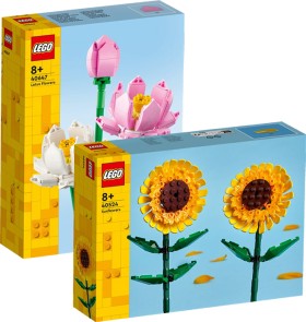 LEGO-Sunflowers-40524-or-Lotus-Flowers-40647 on sale