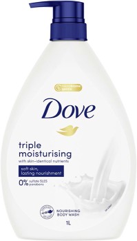 Dove-Triple-Moisturising-Body-Wash-1-Litre on sale