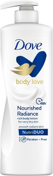 Dove-Body-Love-Nourished-Radiance-Body-Lotion-400ml on sale