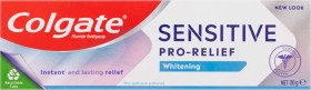 Colgate-Sensitive-Pro-Relief-Whitening-Toothpaste-110g on sale