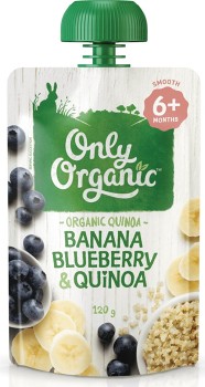 Only-Organic-Banana-Blueberry-Quinoa-6-Months-120g on sale