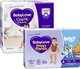 Babylove-50-Pack-Jumbo-Pants-12-17kg-Walker-or-42-Pack-Jumbo-Nappy-Pants-15-25kg-Junior on sale