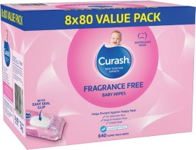 Curash-640-Pack-Babycare-Baby-Wipes on sale