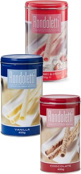 Rondoletti-Cream-Wafers-Varieties-400g on sale