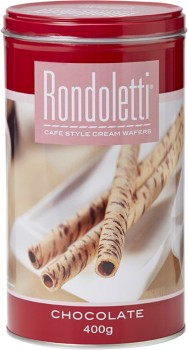 Rondoletti-Cream-Wafers-Chocolate-400g on sale