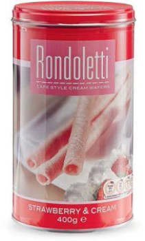 Rondoletti-Cream-Wafers-Strawberry-Cream-400g on sale