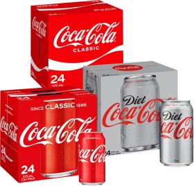 Coca-Cola-24-Pack-Cans-Varieties-375ml on sale