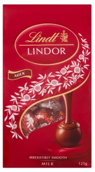 Lindt-Bag-Lindor-Milk-125g on sale