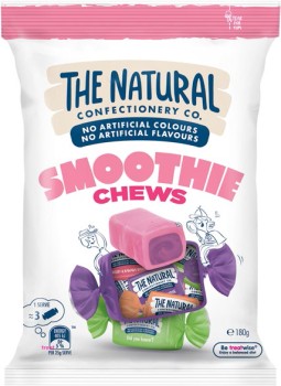 The-Natural-Confectionery-Co-Smoothie-Chews-Lollies-Medium-Bag-180g on sale