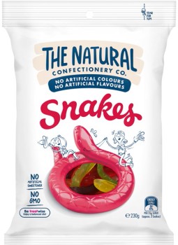 The-Natural-Confectionery-Co-Snakes-Lollies-Medium-Bag-180g on sale