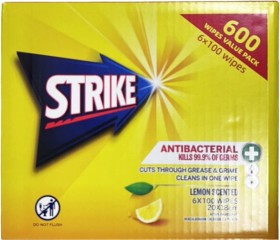 Strike-600-Pack-Wipes-6x100-Value-Pack on sale